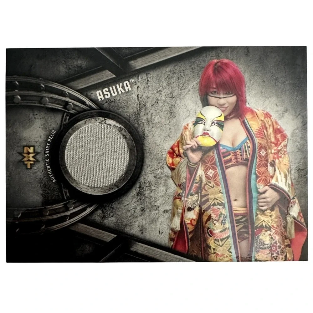 2017 Topps WWE NXT Asuka Authentic Worn Shirt Relic Trading Card CMP021531